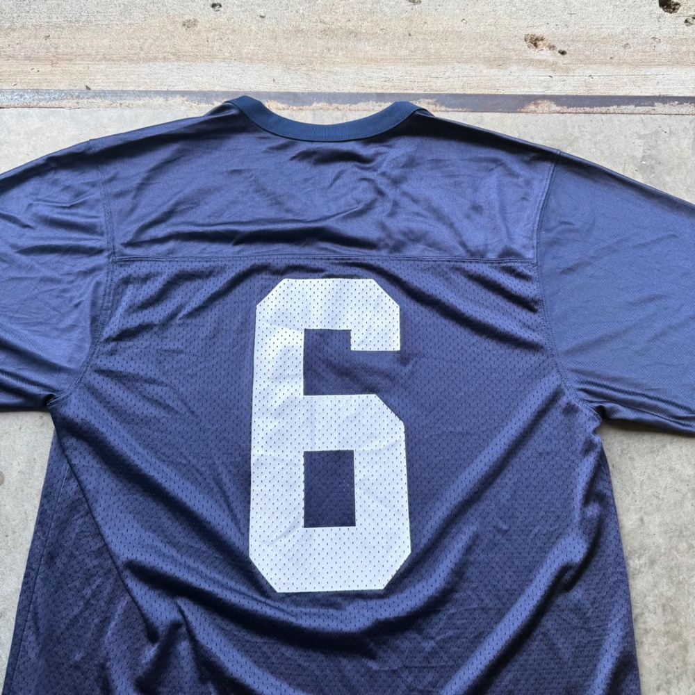Nike BYU Cougars Football Jersey Navy Blue Number 6 Mens Medium Mesh Authentic - Picture 6 of 8